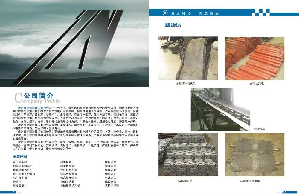 皮帶秤產(chǎn)品手冊(cè)介紹1