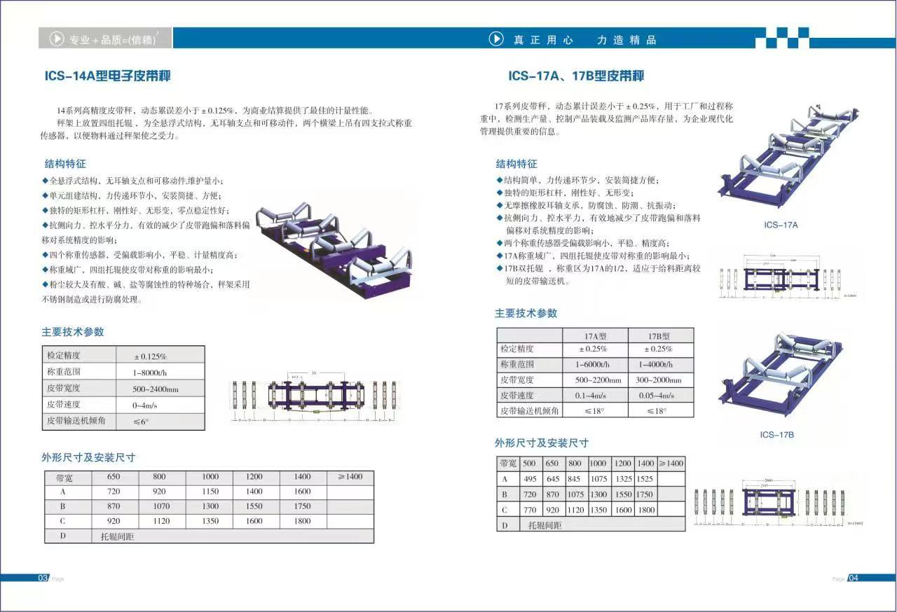 皮帶秤產(chǎn)品手冊(cè)介紹3
