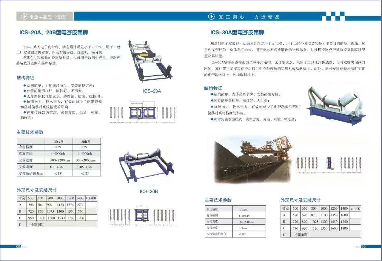 皮帶秤產(chǎn)品手冊(cè)介紹4